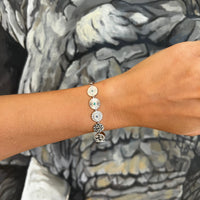 White Gold Links of Protection Bracelet