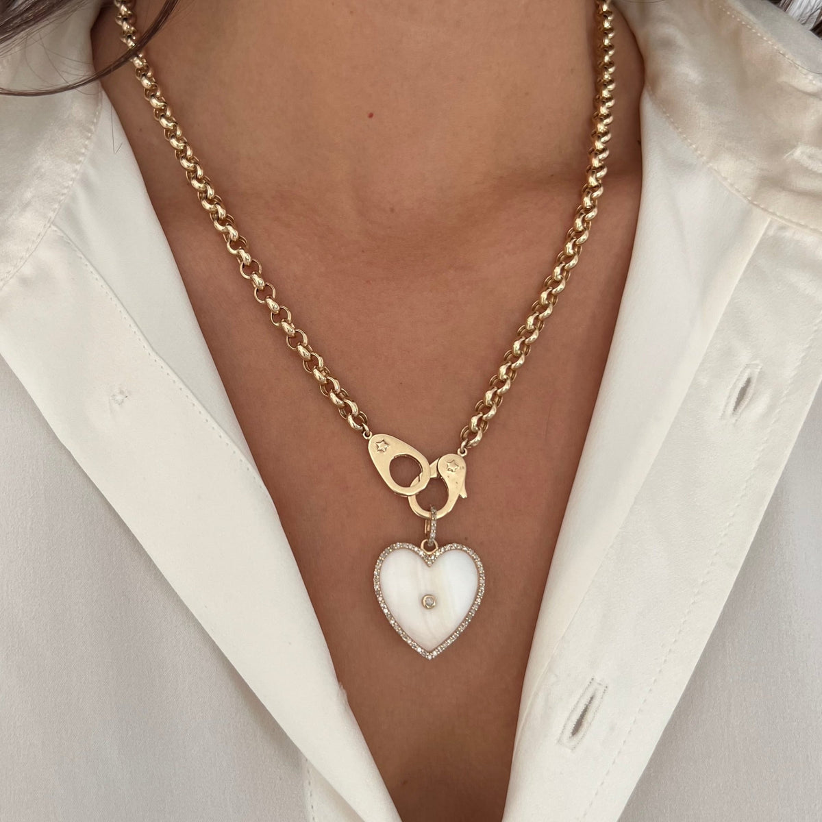 Mother of Pearl Heart pendant