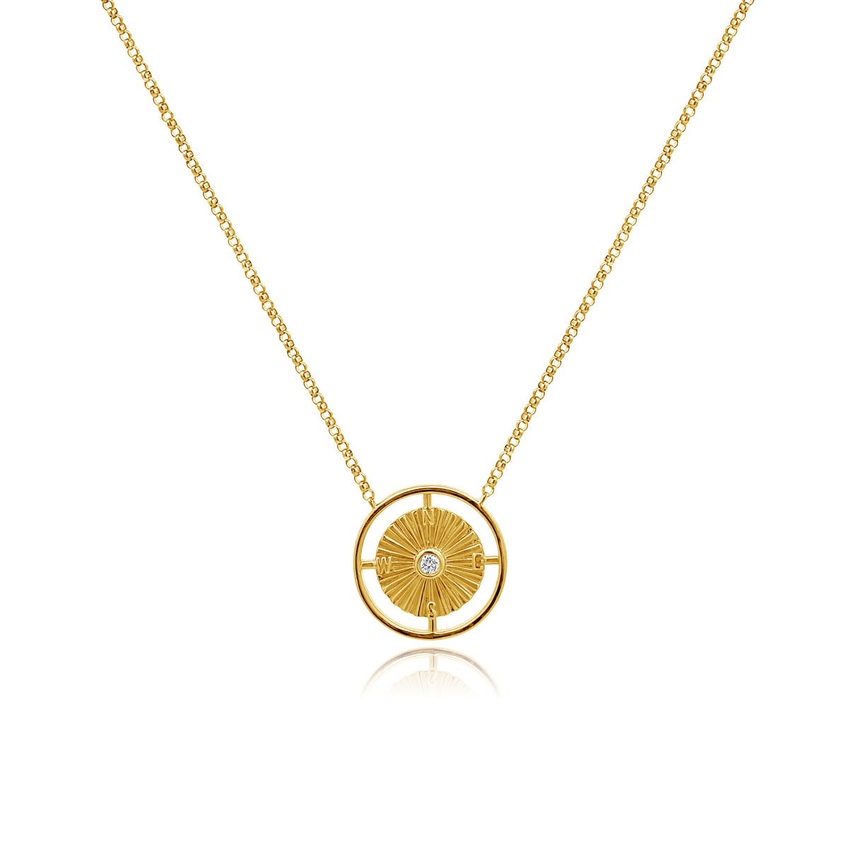 Dainty Compass Necklace