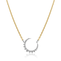 Diamond Moon Necklace