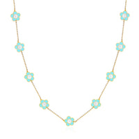 Daisy Flower Necklace - Pink