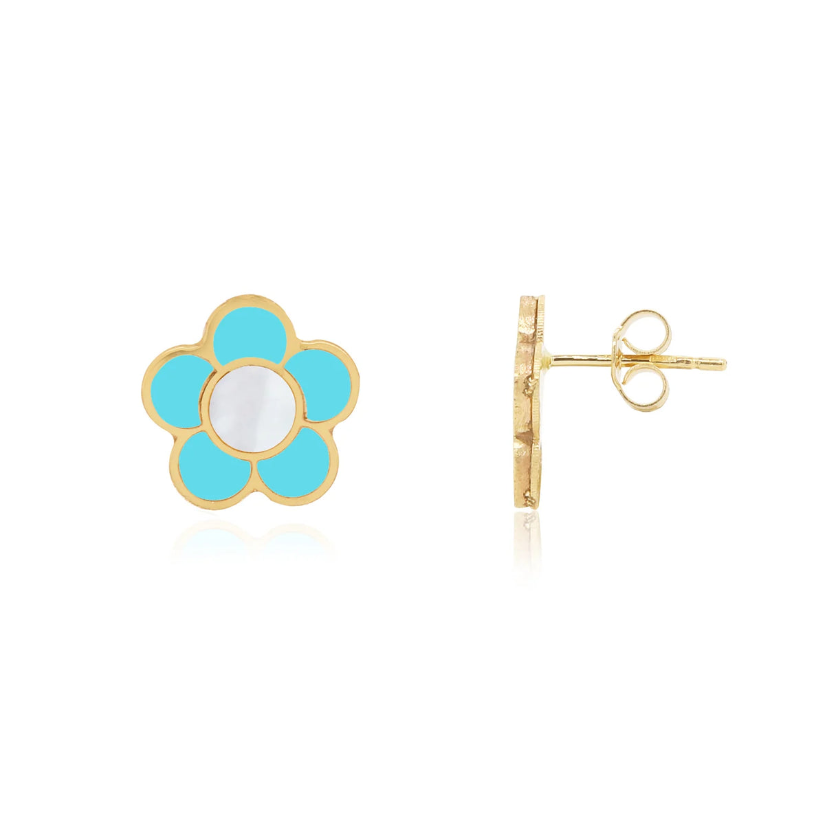 Daisy Flower Earring - Turquoise