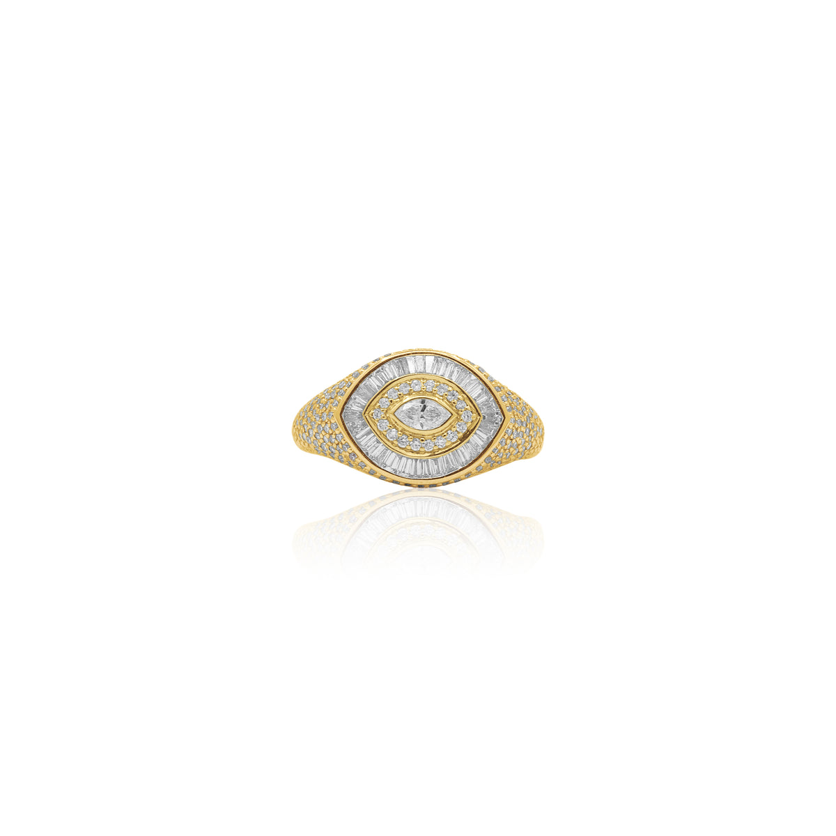 Diamond Evil Eye Ring