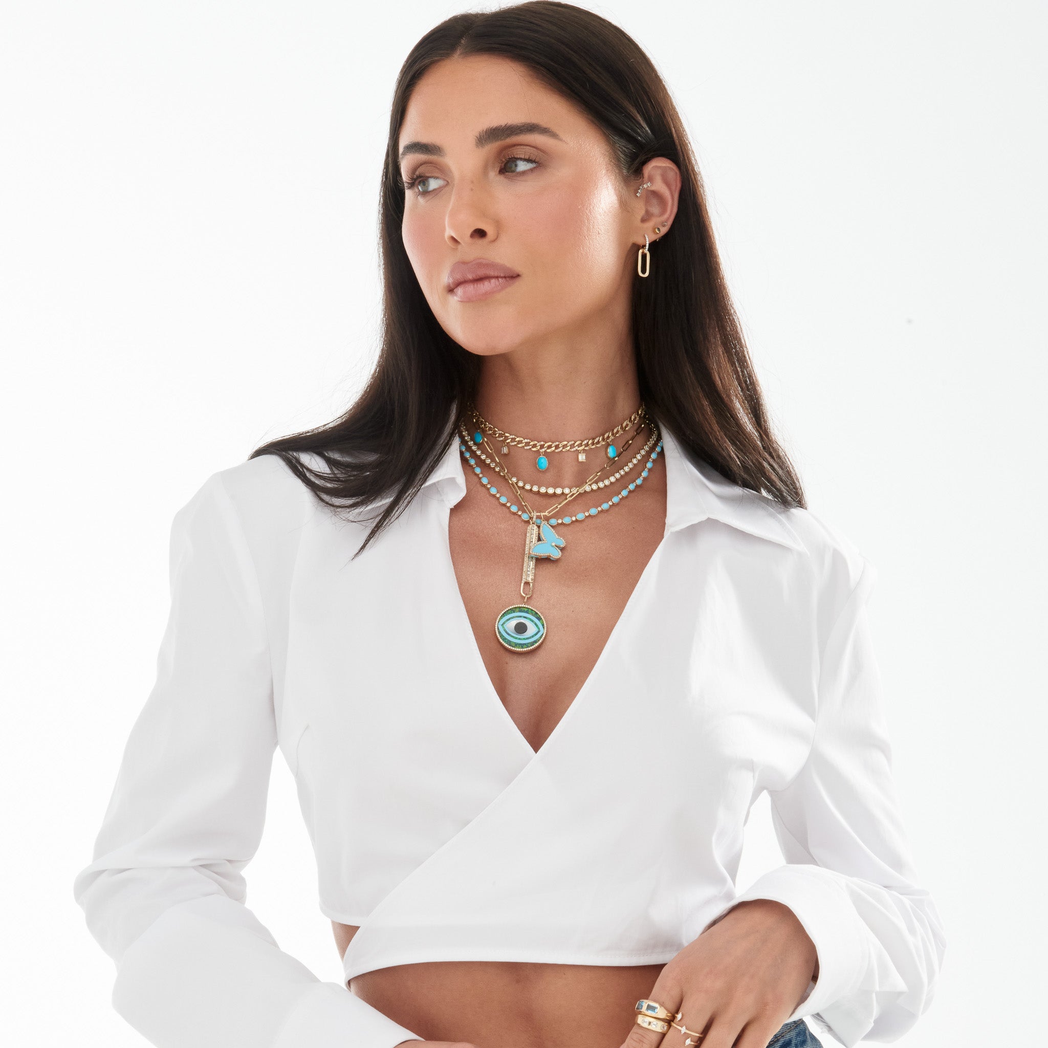 South Sea Pearl and Diamond Pendant Necklace - Pendants/Lockets - Jewellery