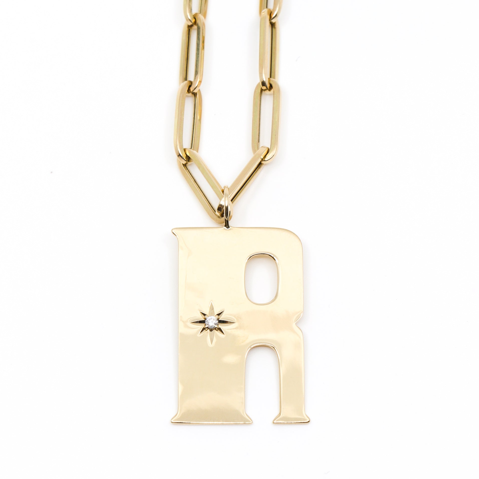 14k gold store letter a pendant